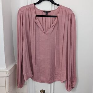 Banana Republic V Neck Tie Blouse